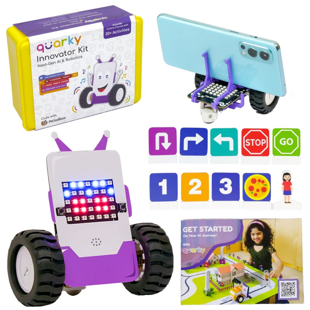STEMpedia Quarky Innovator Kit – The Ultimate AI & Robotics Toy for Kids&nbsp;7+