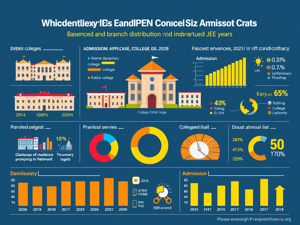 Admission Trends Based on Advanced JEE Results: College & Branch Distribution (Last 5&nbsp;Years)
